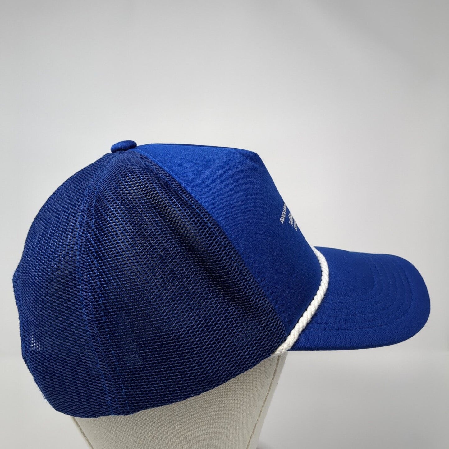 Dutch Bros Coffee Co Always Stoked Est 1992 Snapback Trucker Hat Blue OS Rope