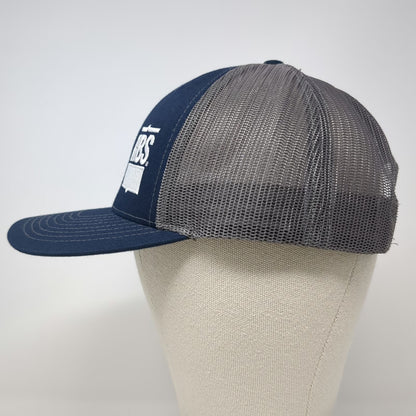 Richardson Trucker Hat Blue Gray One Size ABS Logo Mesh Snapback 112 Hat