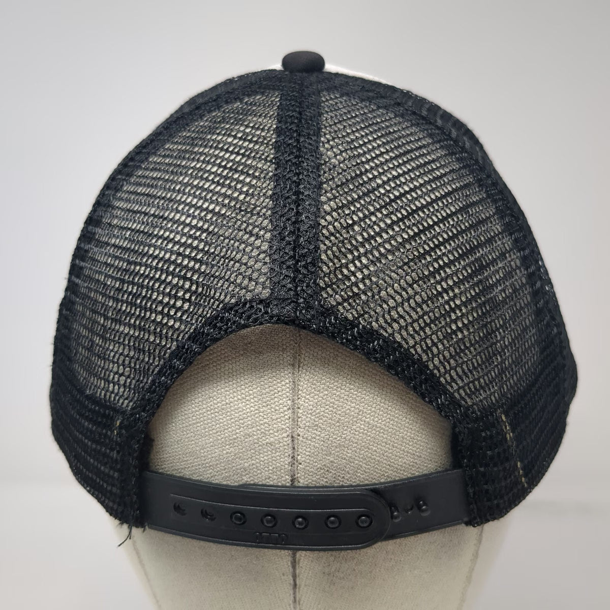 Otto Trucker Hat White Black One Size Hawaii Running Lab Retro Stripes Mesh Back