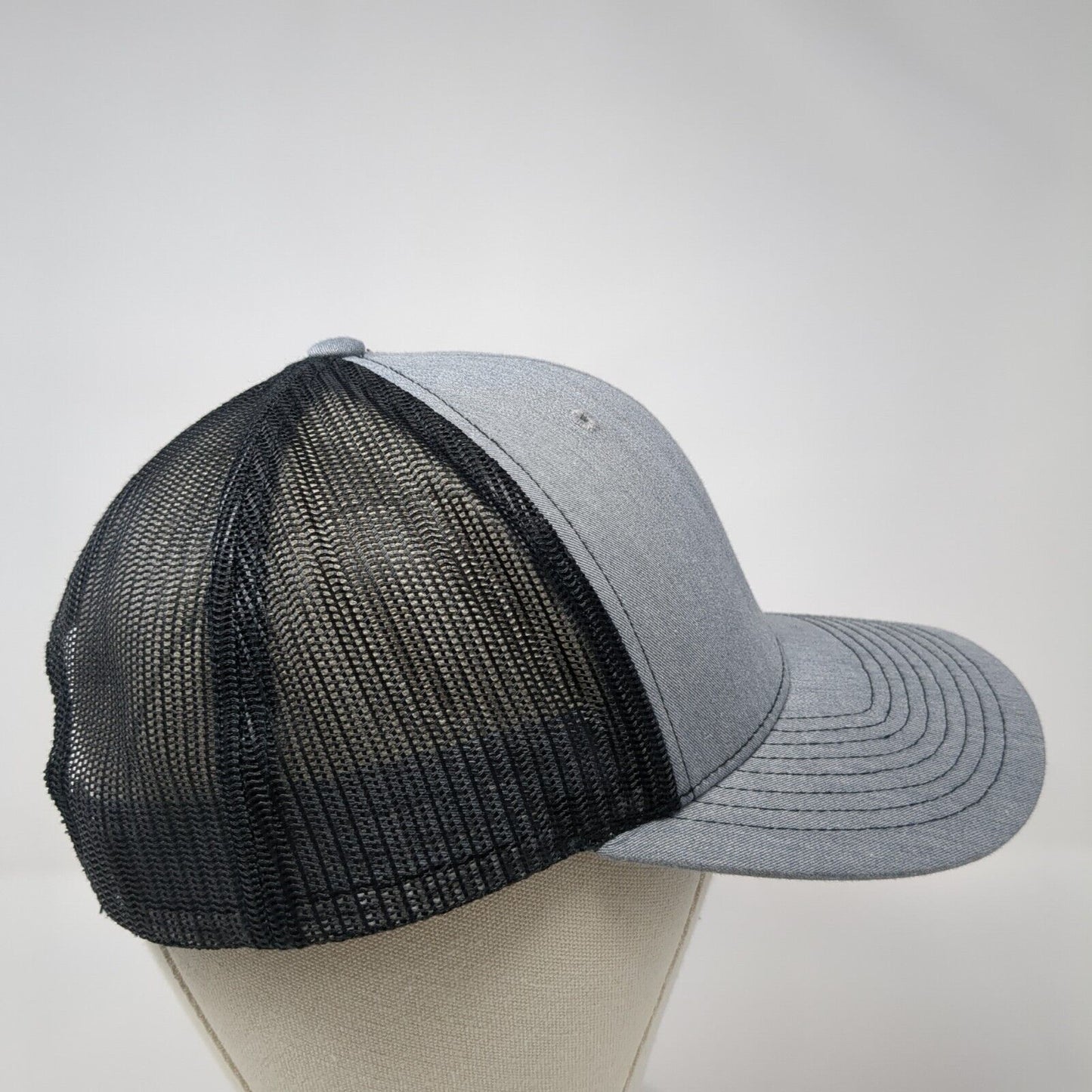 Elite Silo Snapback Trucker Hat Gray One Size Mesh Back Adjustable
