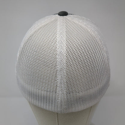 OR O'Neal Flat Rolled Metals Fitted Trucker Hat Gray OS Flexfit Mesh Yupoong