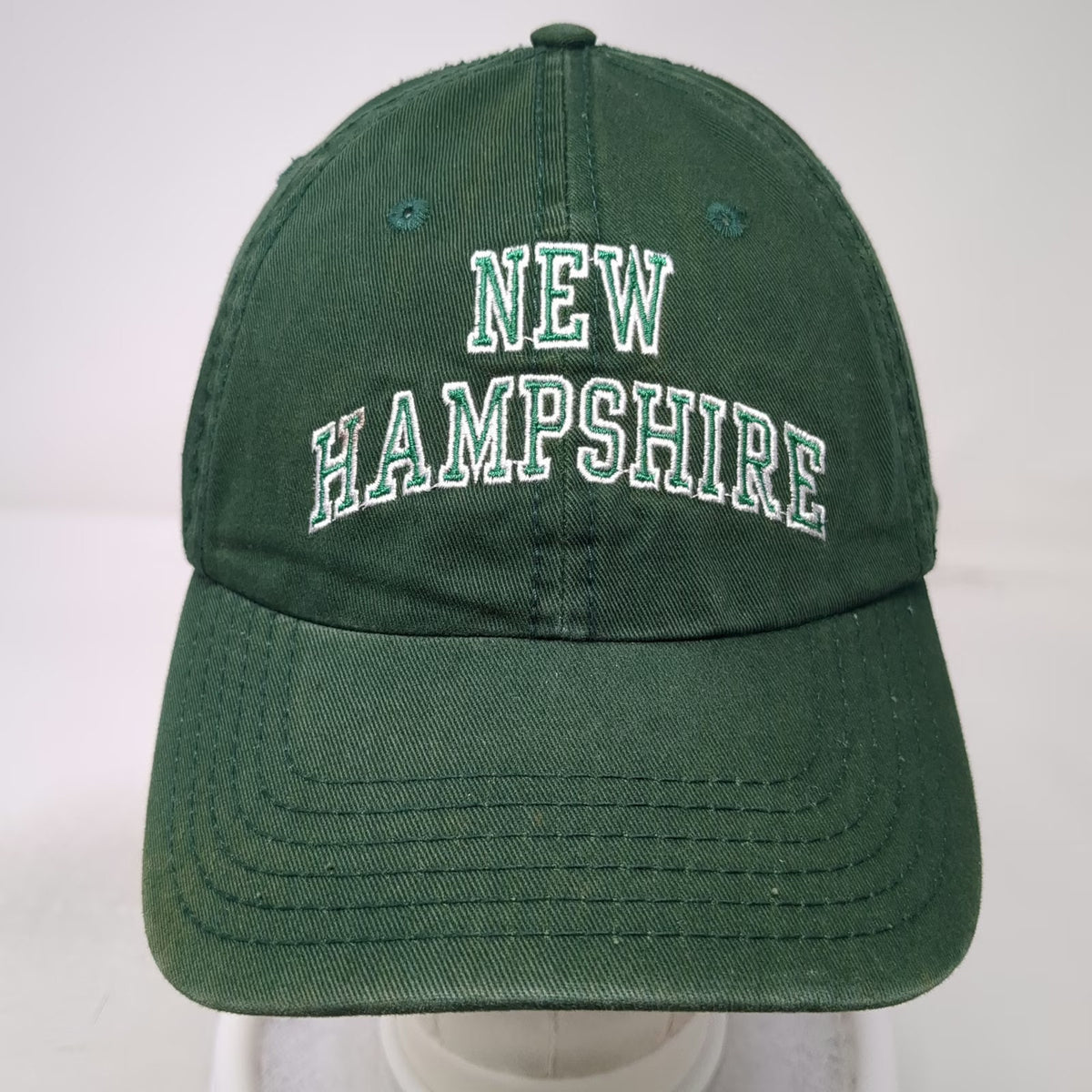 Otto Baseball Cap Green One Size New Hampshire Embroidered Slideback Cotton Hat