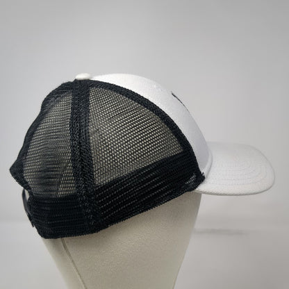 The North Face Trucker Hat White Black One Size Mesh Back Snapback Adjustable