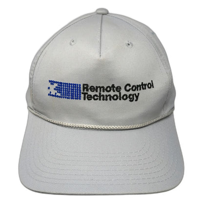 Value Caps 5 Panel Gray One Size Rope Snapback Remote Control Technology Hat