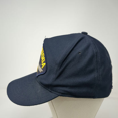 USS Saratoga CV-60 Aircraft Carrier Navy Patch Blue 5 Panel One Size Hat USA