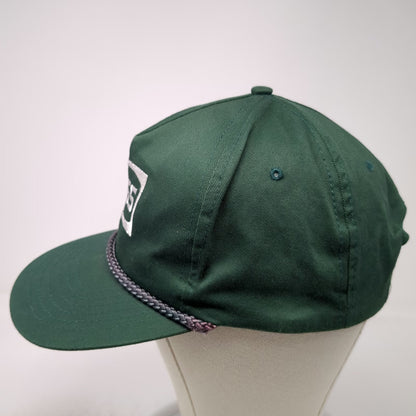 The Sportsman 5 Panel Green Hat One Size Hess Gas Station Logo Rope Snapback