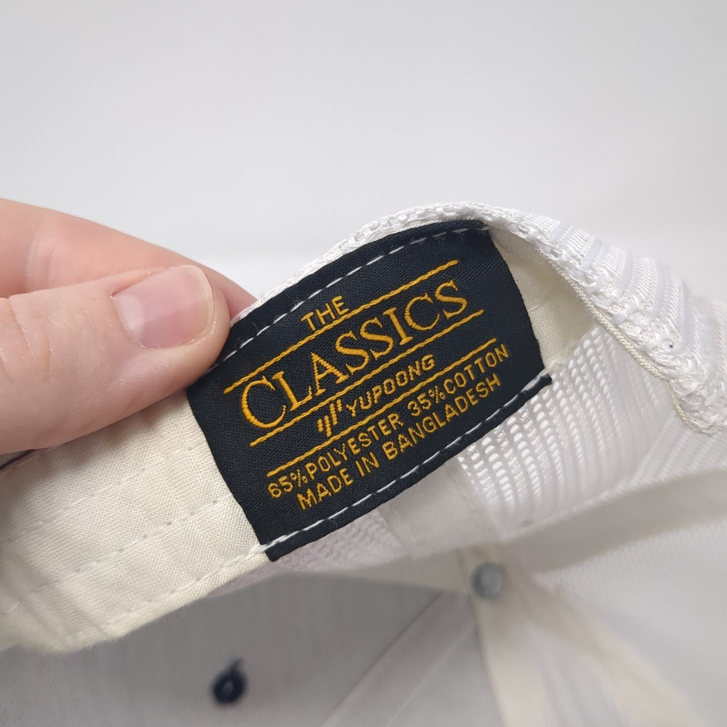 Rural Cloth Patch Snapback Mesh Back Trucker Hat Blue One Size Yupoong