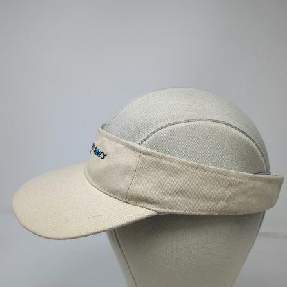 Coastal Headwear Visor Beige One Size Strapback Capt Dave's Whale Beach Hat
