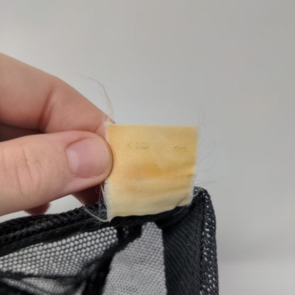 We Support Old Glory Snapback Rope Trucker Hat Black OSFA Mesh Back