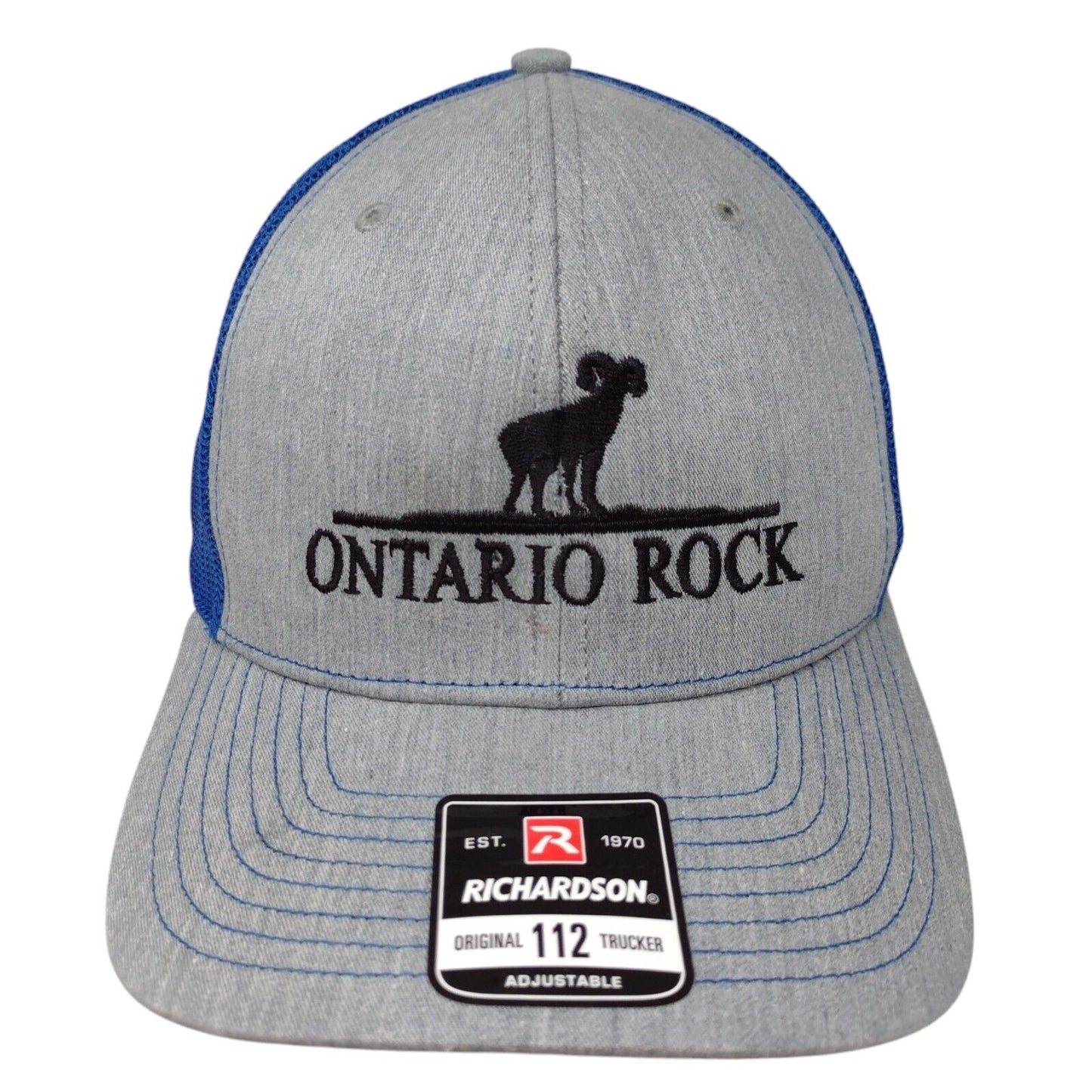 Ontario Rock Snapback Trucker Hat Multi OSFA Mesh Back Colorblock