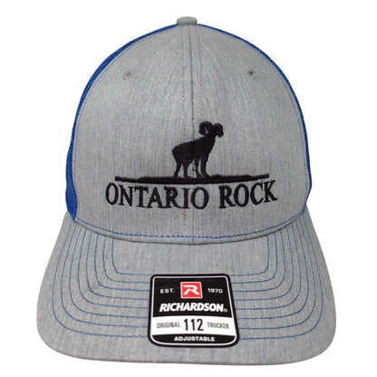 Ontario Rock Snapback Trucker Hat Multi OSFA Mesh Back Colorblock