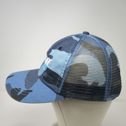 hook & gauntlet Baseball Cap Blue One Size Keystone Light Beer Camo Mesh Hat