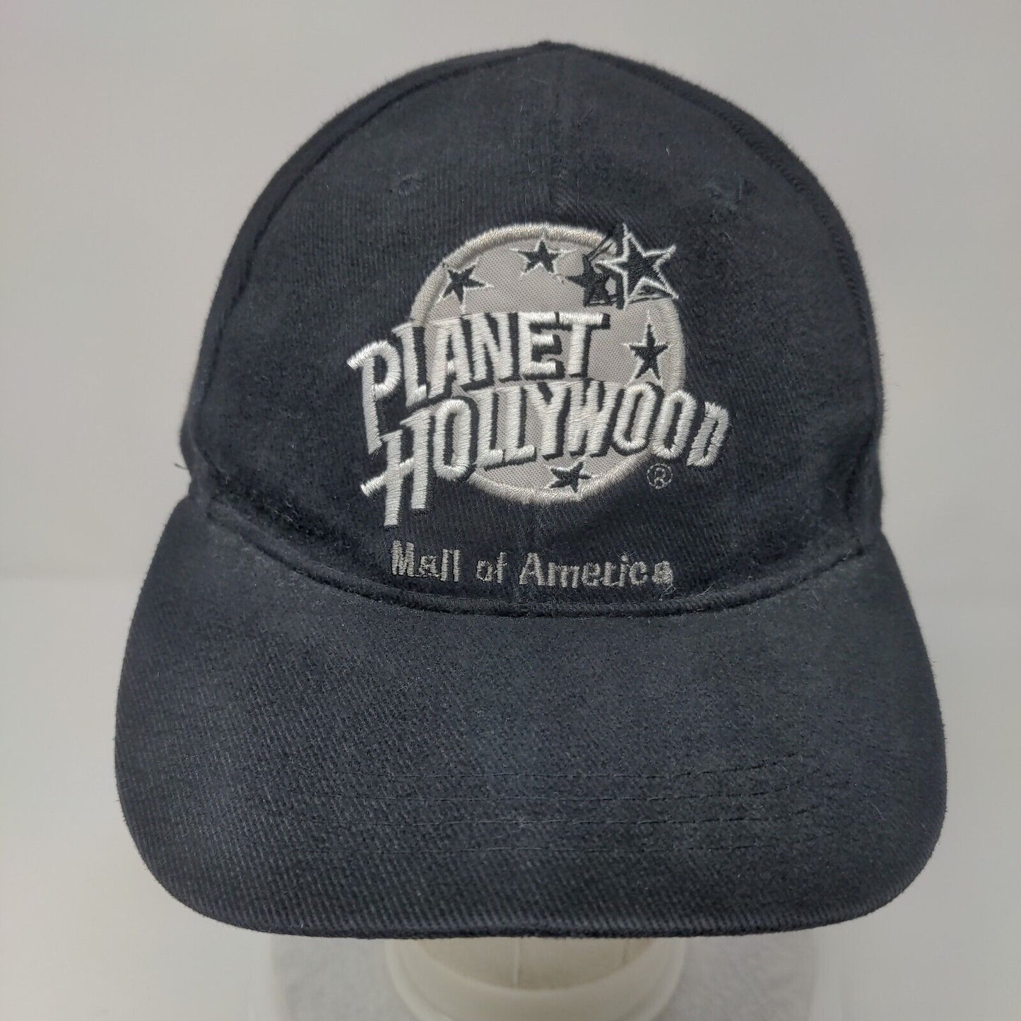 Planet Hollywood Mall of America Strapback Hat Black OSFA Adjustable Cotton