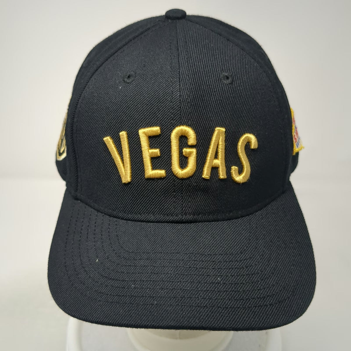 Vegas Golden Knights NHL American Needle Snapback Hat Black White One Size Patch