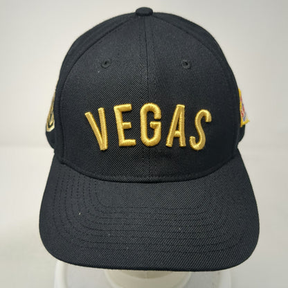 Vegas Golden Knights NHL American Needle Snapback Hat Black White One Size Patch