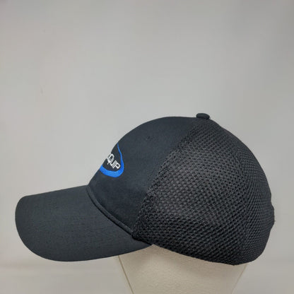 MetroQuip Strapback Hat Black One Size Adjustable Mesh Back 6 Panel Otto