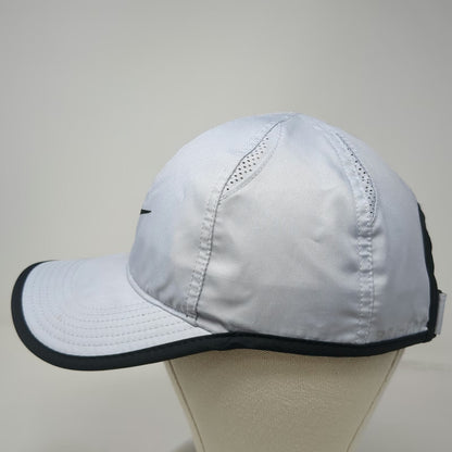 Nike Baseball Cap Gray One Size Featherlight Dri-Fit Adjustable Hat Swoosh Sport