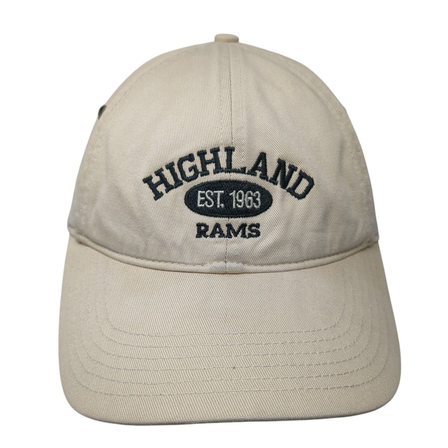 Highland Rams Slideback Hat Tan One Size Adjustable Richardson Casual