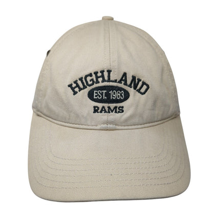Highland Rams Slideback Hat Tan One Size Adjustable Richardson Casual