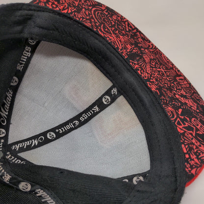 Malaki Chicago Snapback Hat #23 Red Black Embroidered Logo OSFM