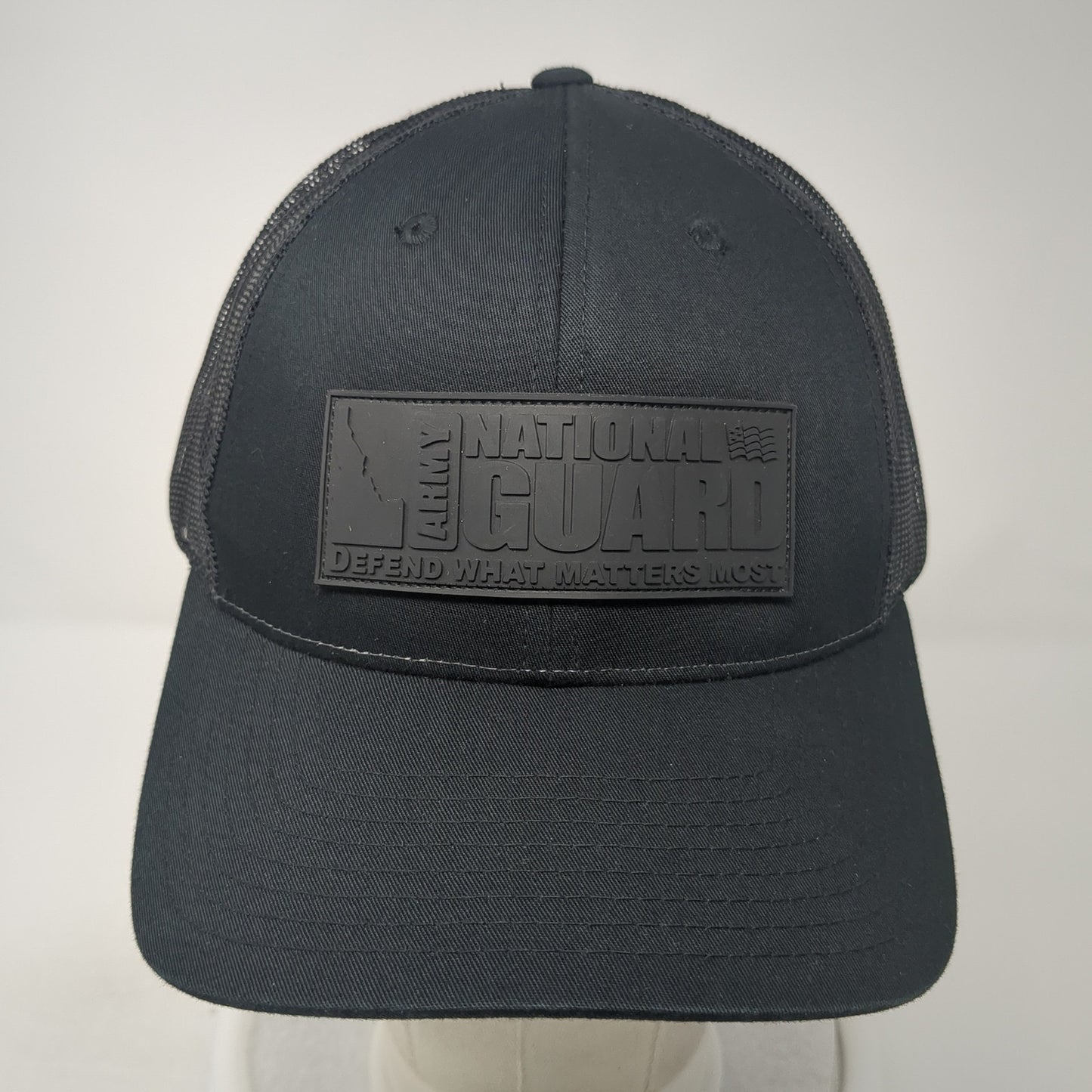 Army National Guard Defend What Matter Most Trucker Hat Black Large Richardson