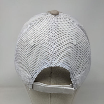 James River Equipment Strapback Trucker Hat Tan One Size Mesh Back