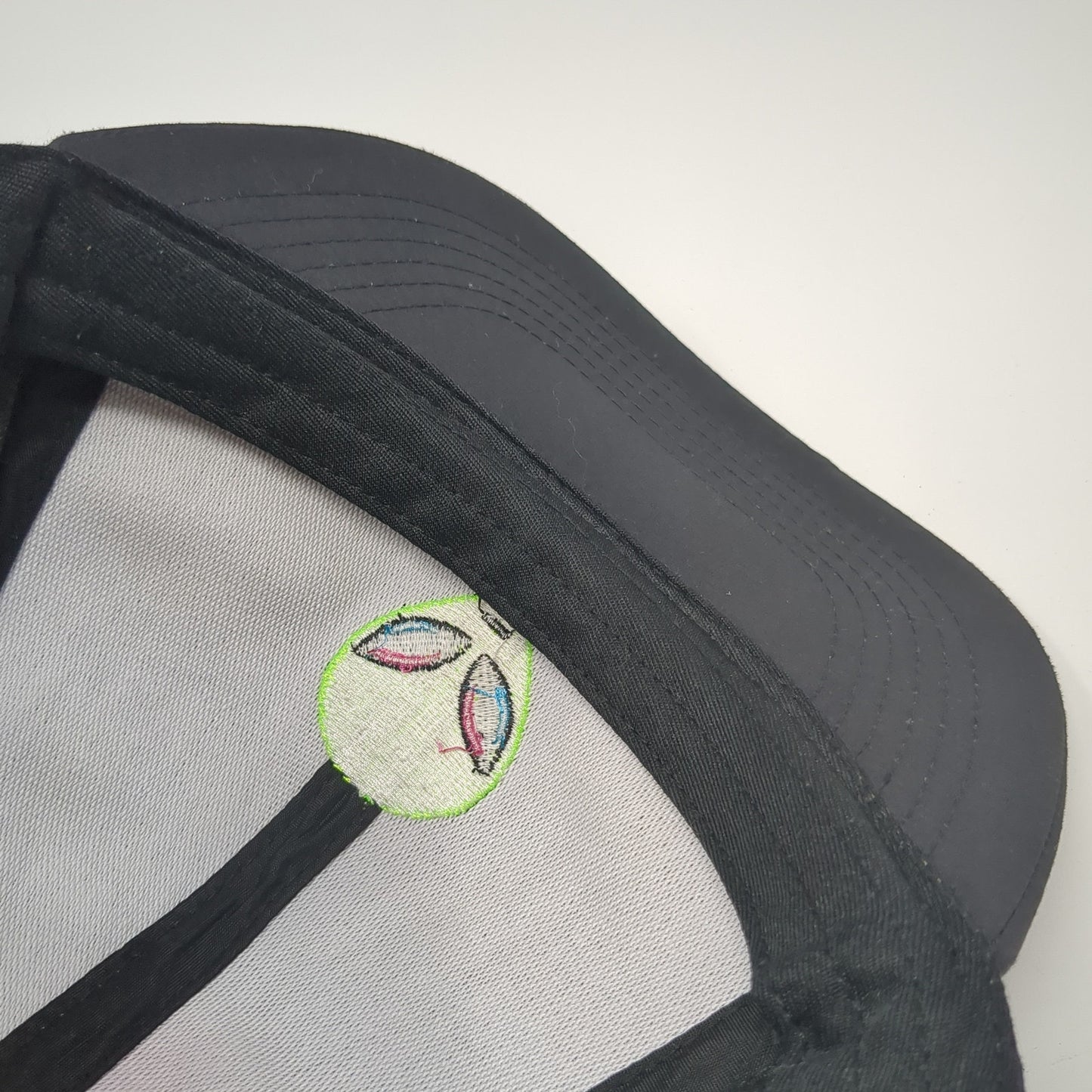 Alien Head Snapback Hat Black One Size Adjustable Laser Cut Solid Obsi
