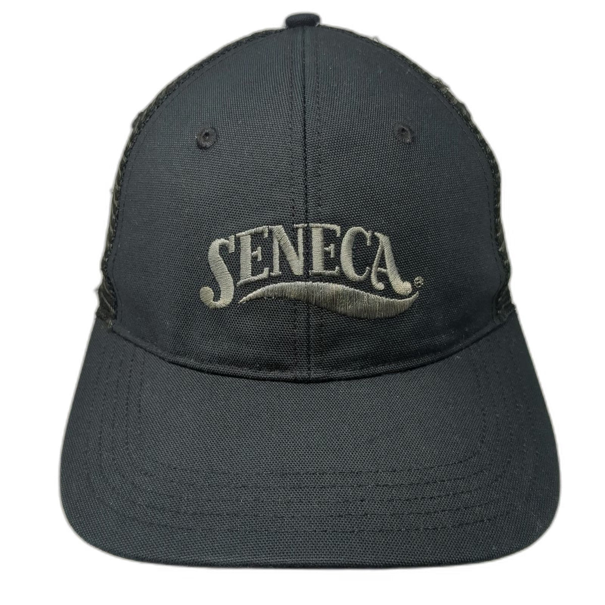Carhartt Seneca Foods Black Trucker Hat One Size Mesh Snapback Corporate Logo