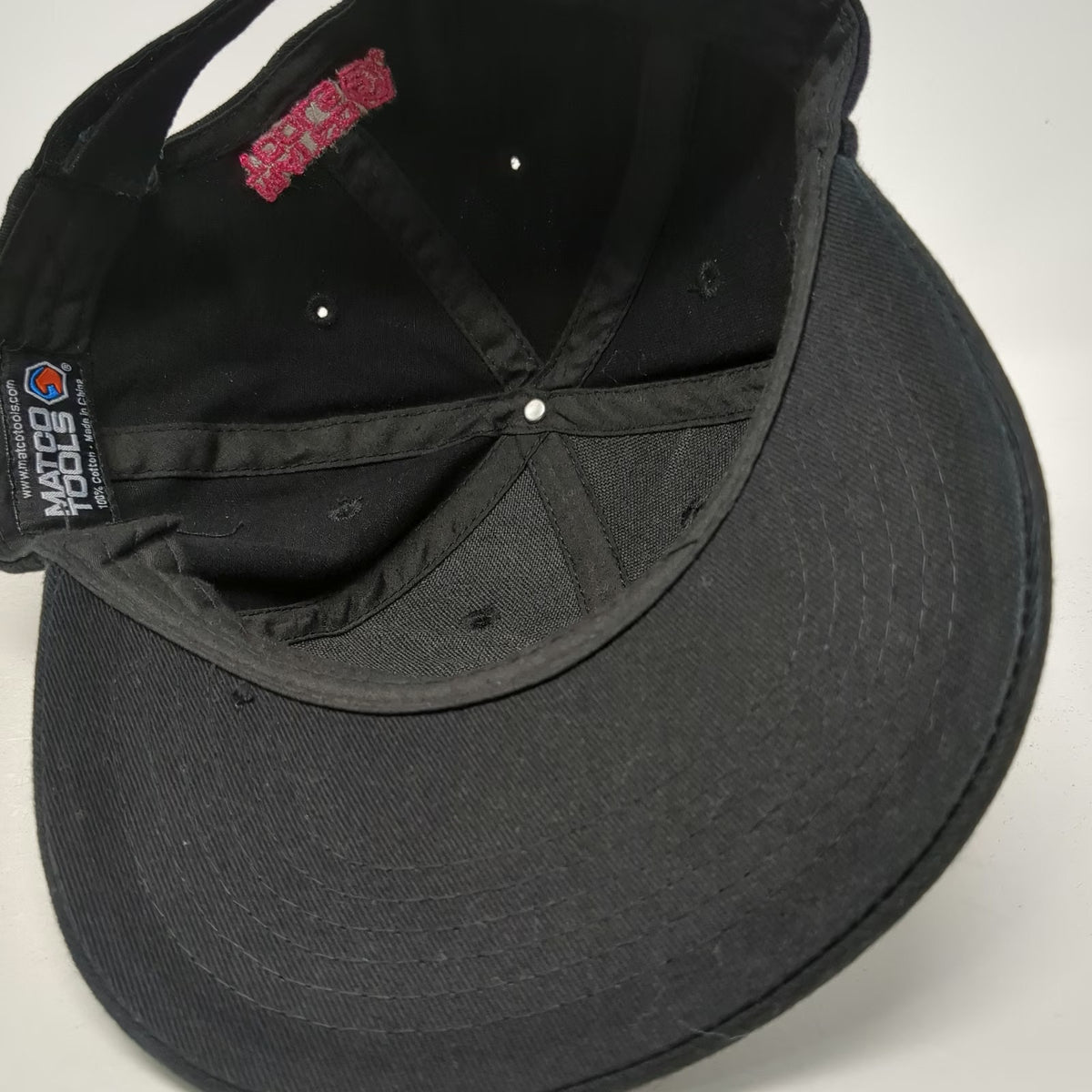 Matco Tools Baseball Cap Black One Size Pink Ribbon Awareness Cause Wrench Hat