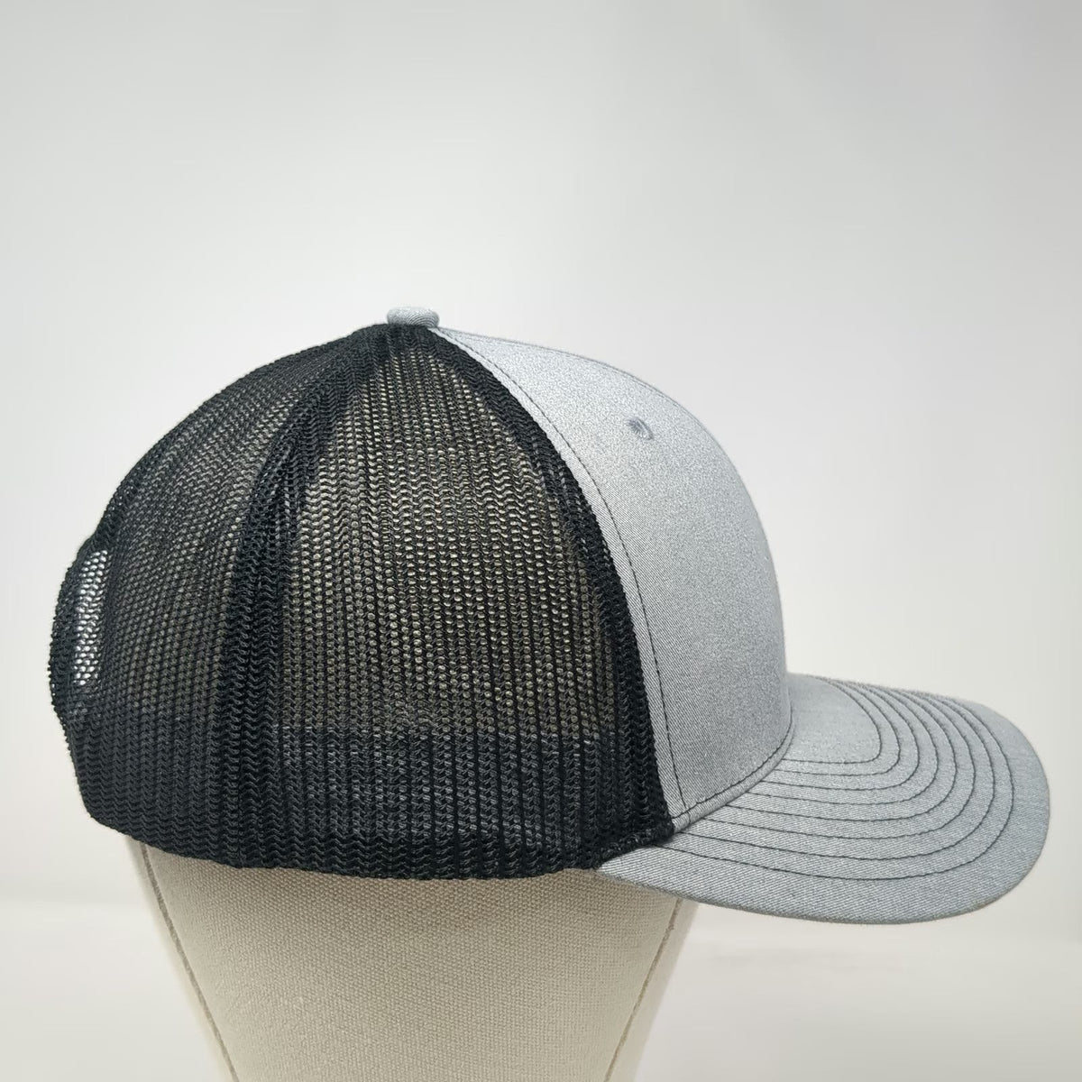 Richardson Trucker Hat Gray One Size Mesh Apex Design and Drafting Snapback