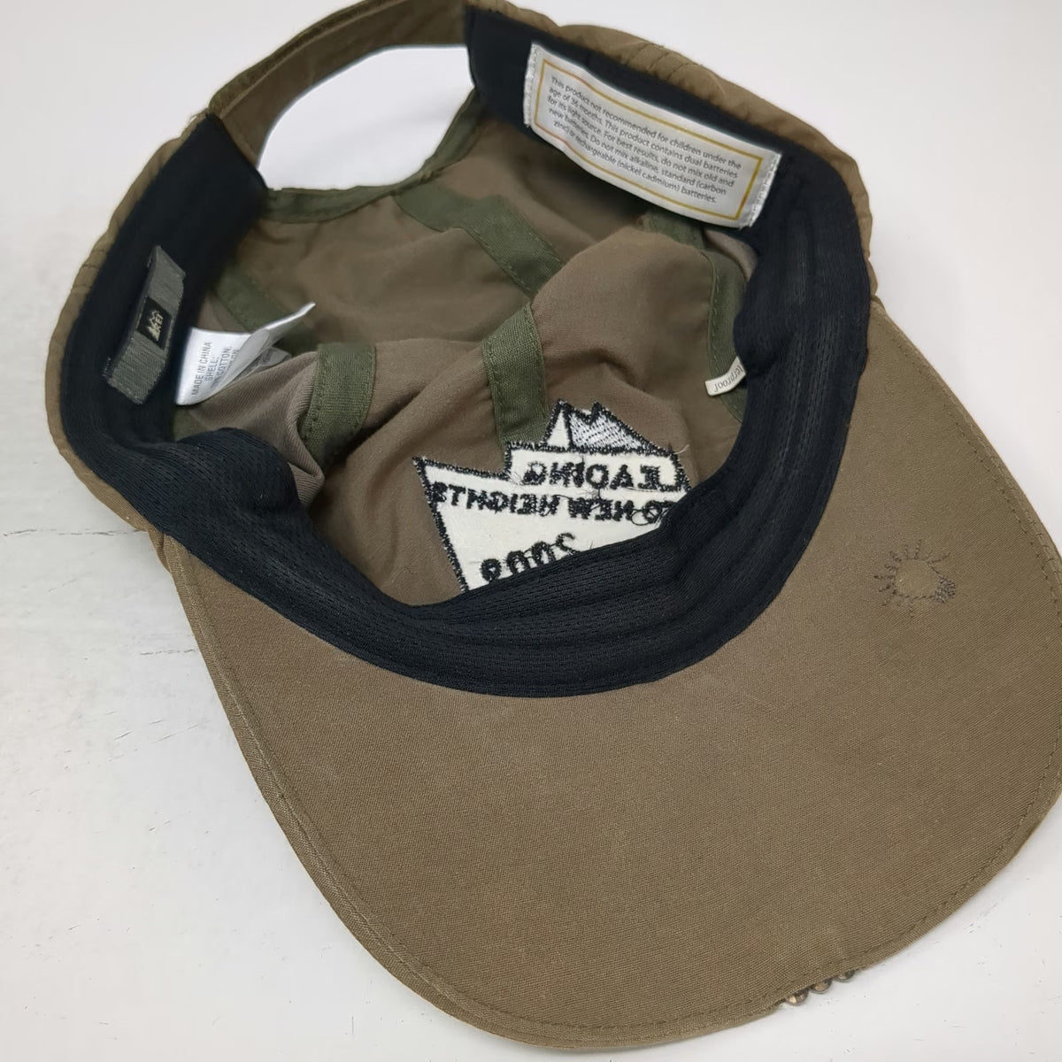 REI Baseball Cap Brown One Size 2009 Leadership Conference LED Light Brim Hat