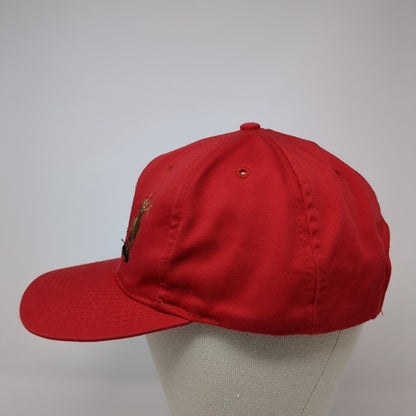 Deadwood Outfitters LLC Snapback Hat Red One Size Adjustable Embroidered Otto