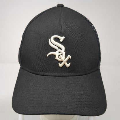 Chicago White Sox MLB New Era Trucker Hat Black OSFM Snapback Mesh 9FORTY Hat