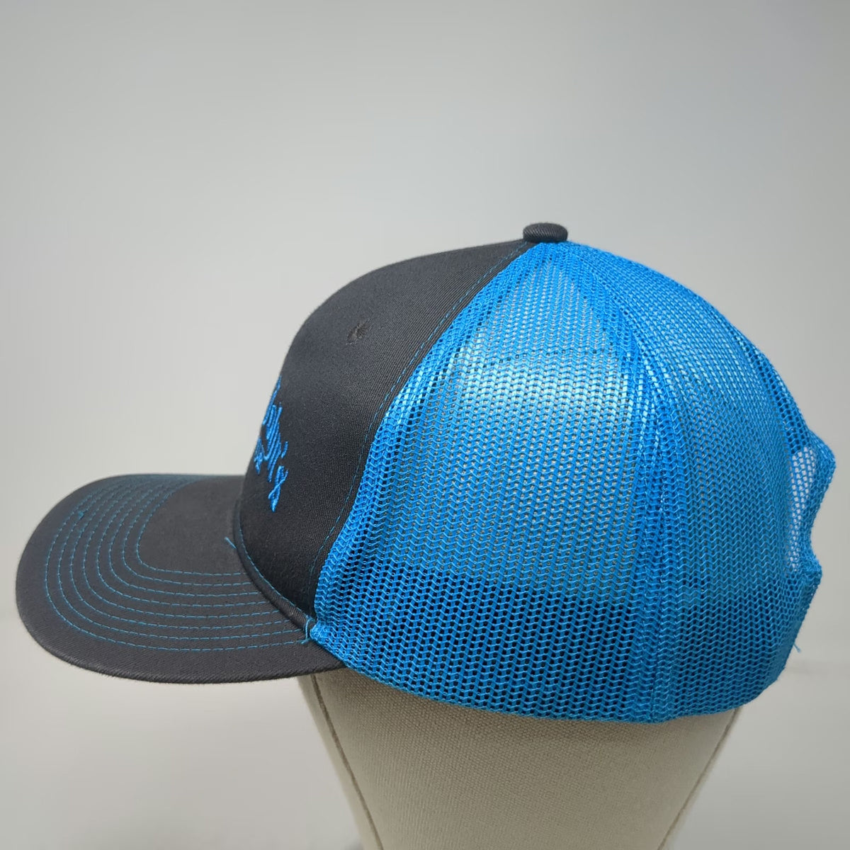 Port Authority Trucker Hat Black Blue One Size Stocker Johns Eugene OR Snapback
