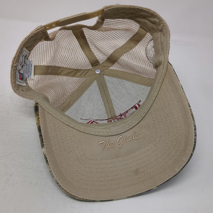 The Game Alabama Crimson Tide NCAA Trucker Hat Green Beige Red OSFM Camo Mesh