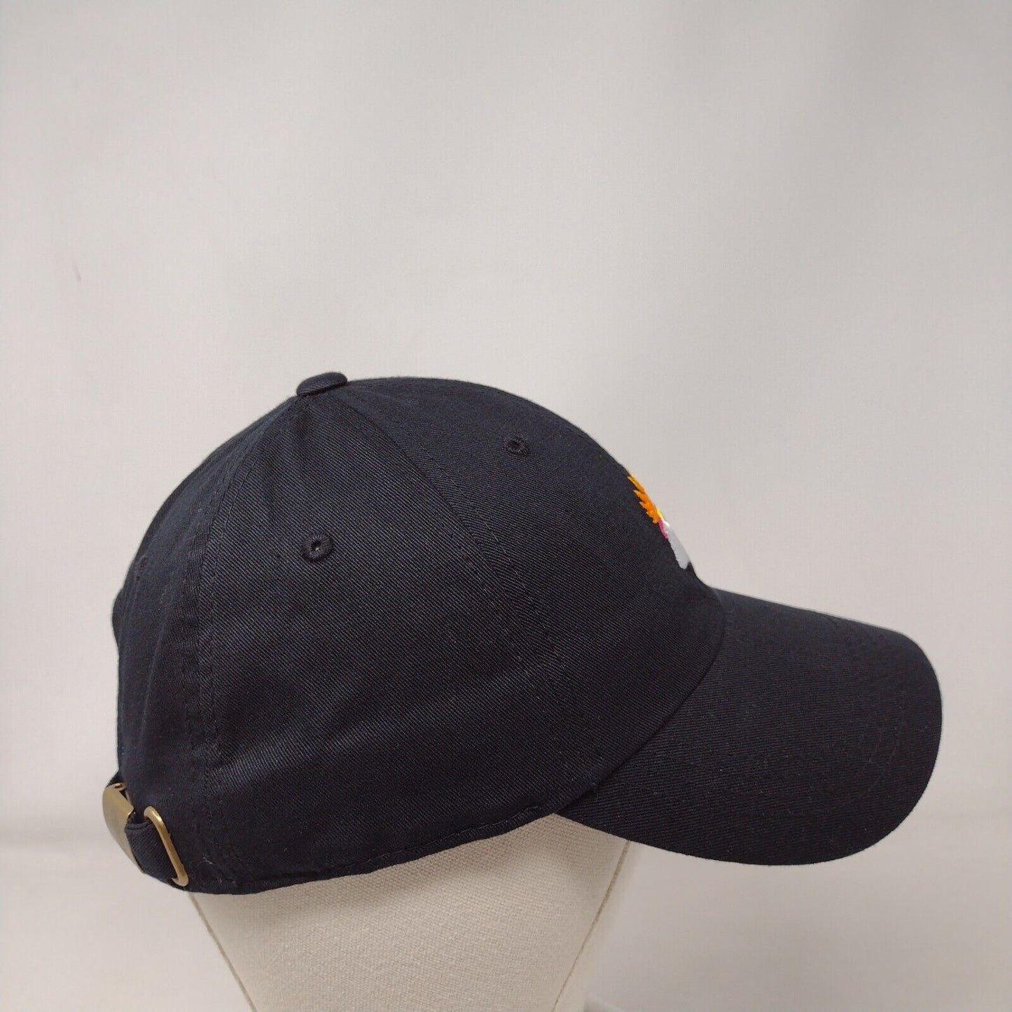 Chubbies Slideback Hat Black Embroidered Cockatoo Bird Logo 100% Cotton