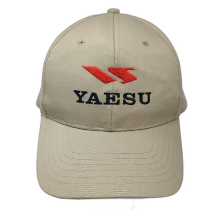 Yaesu Snapback Beige One Size Embroidered Logo Radio Amateur Ham Adjustable Hat