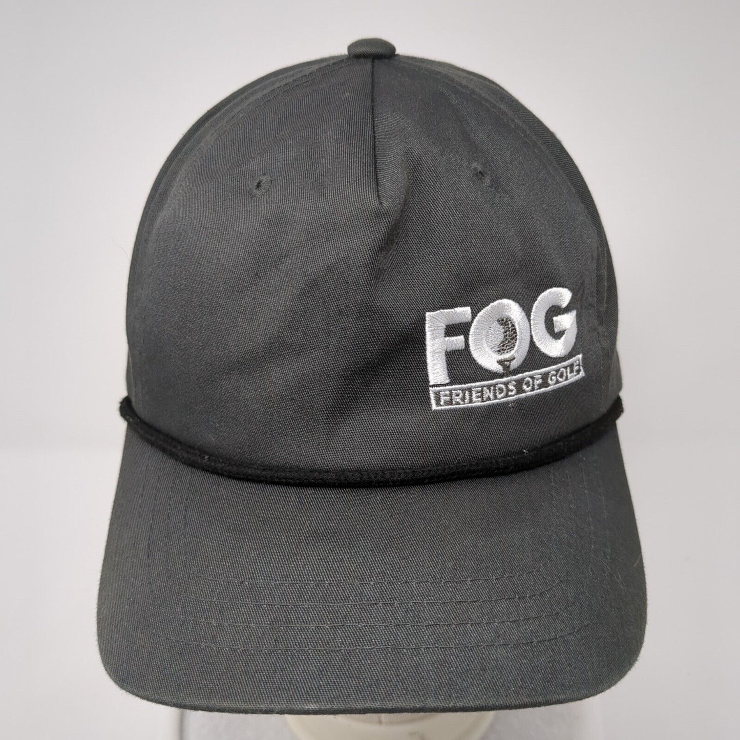 FOG Friends Of Golf Snapback Rope Hat Gray One Size Solid Embroidered