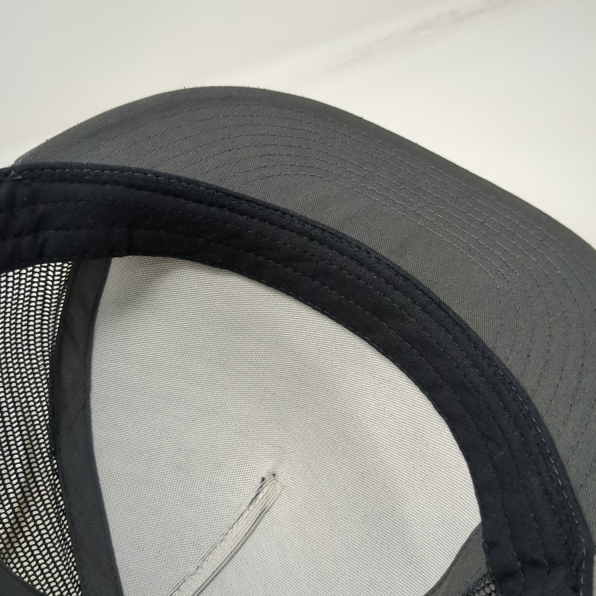 Yupoong Trucker Hat Gray One Size Tax Studio Logo Mesh Back Snapback Work Cap