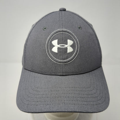 Under Armour Fitted Hat Gray L/XL Lightweight Embroidered 6 Panel Polyester