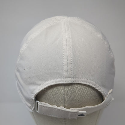Adidas Strapback Baseball Cap Beige One Size Adjustable Lightweight 6 Panel