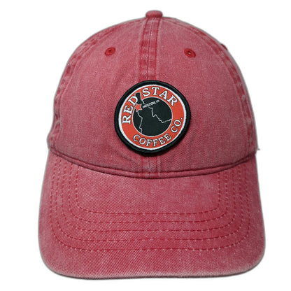 Red Coffee Co Moscow Idaho Star Logo Baseball Cap One Size Strapback Patch Hat