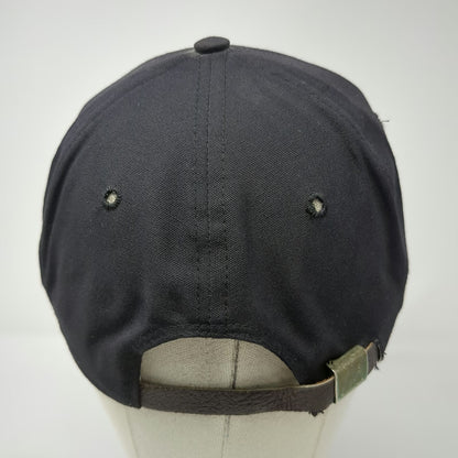 Titleist Baseball Cap Black One Size Texace USA Made Slideback Hat Golf Vintage