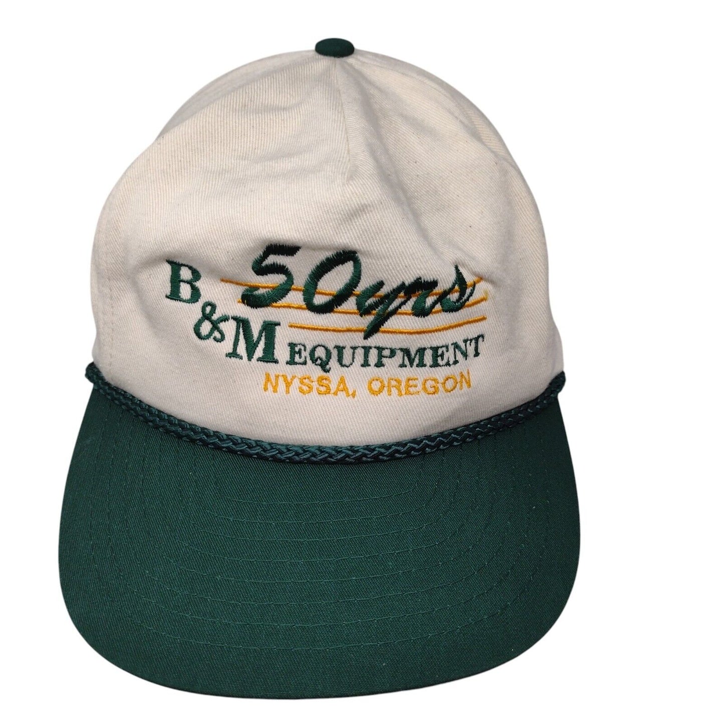 B&M Equipment 50 Yrs Snapback Rope Hat Multi OSFA Colorblock Nissin