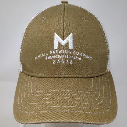 Brewery Branding Co Trucker Hat Brown One Size Mesh Back Snapback McCall Brewing