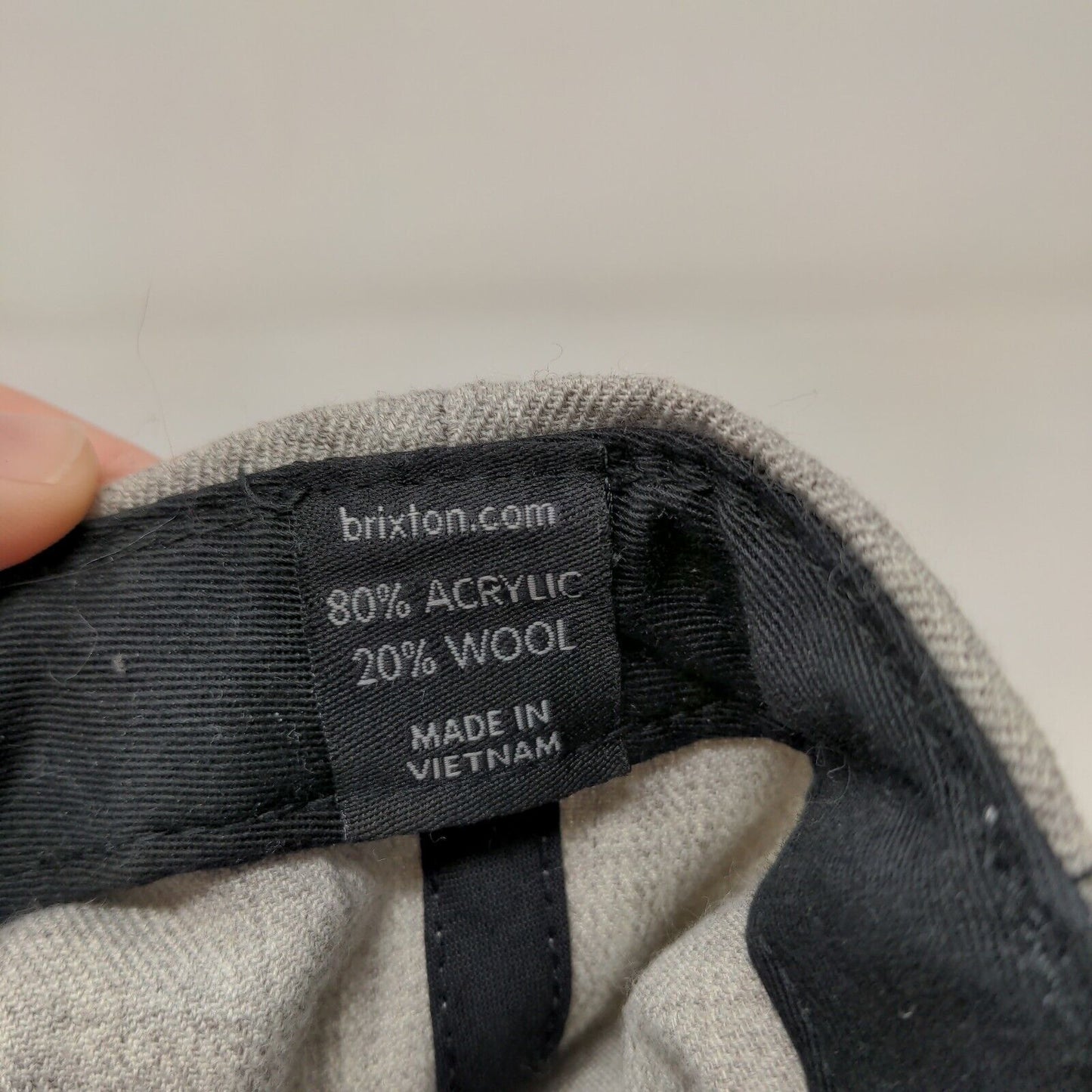 Brixton Men's Snapback Hat Gray Embroidered Logo Adjustable BRXTN