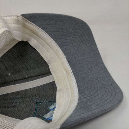 Richardson Men's Fitted Mesh Back Hat Gray Size L/XL Embroidered Mountain Life