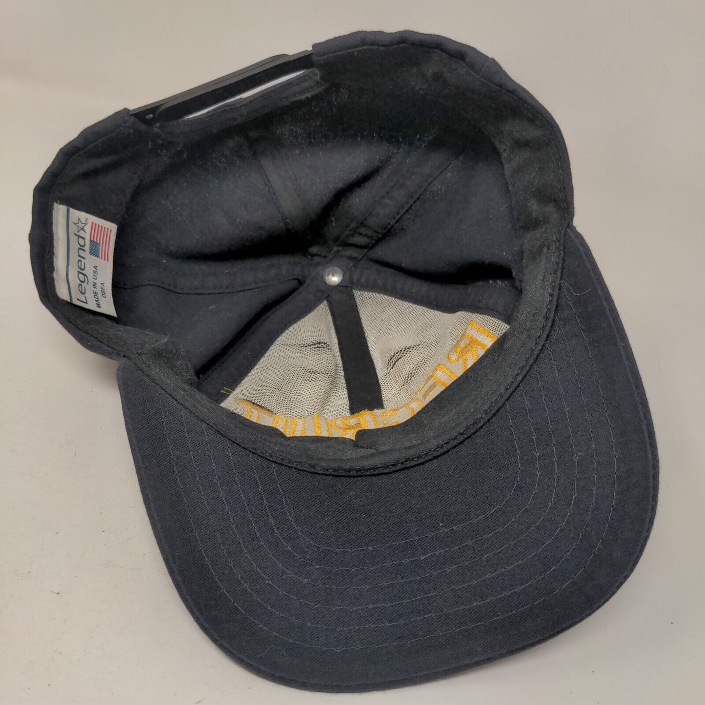 Recruit Snapback Hat Blue OSFA Adjustable Embroidered 6 Panel Legend