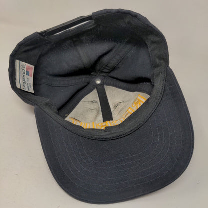 Recruit Snapback Hat Blue OSFA Adjustable Embroidered 6 Panel Legend