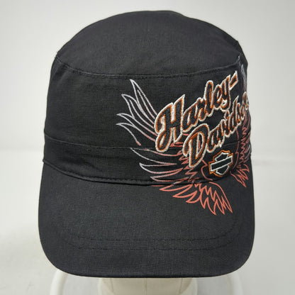 Harley-Davidson Army Cap Black One Size Slideback Wings Bar Shield Logo Hat